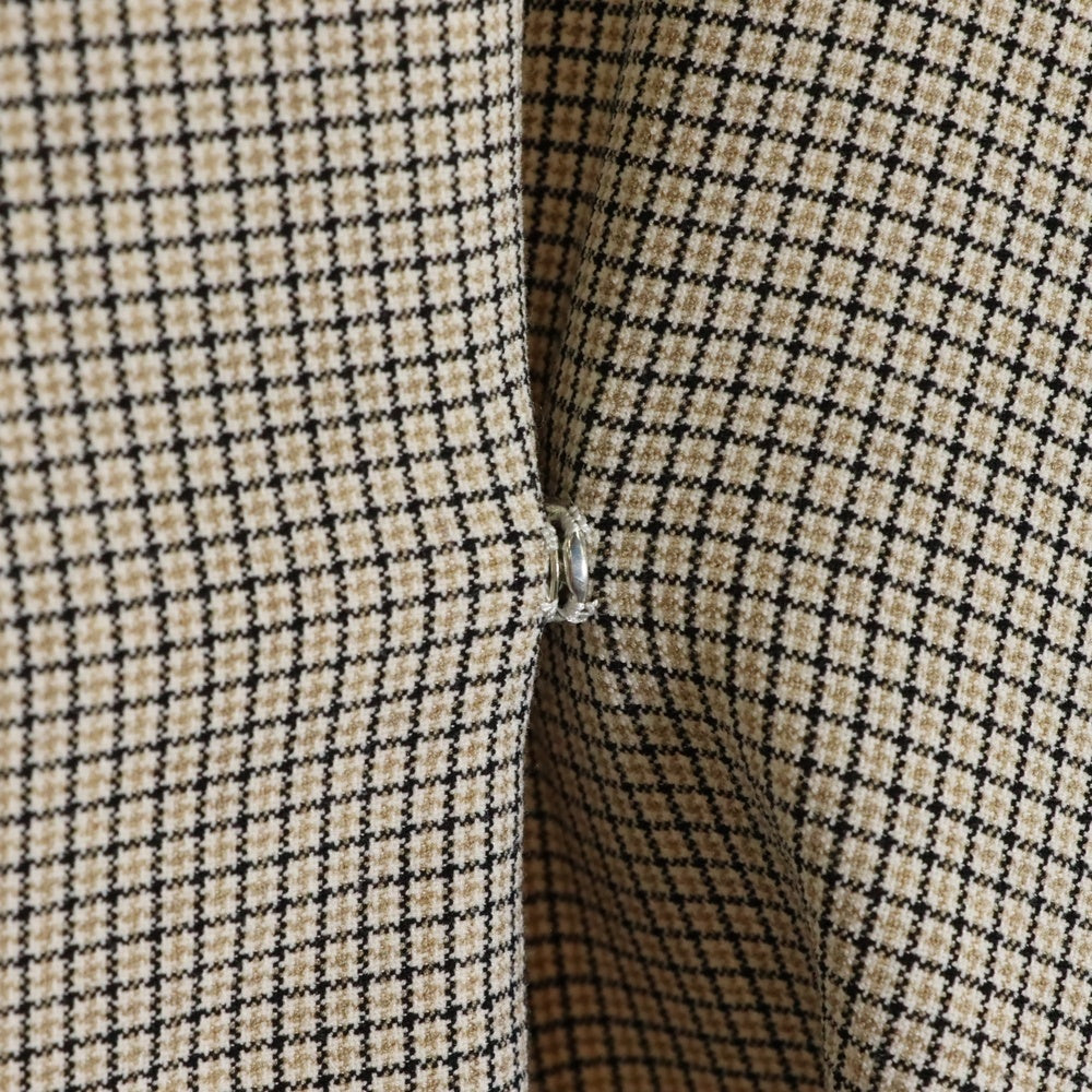 MM6 Maison Margiela(エムエムシックスメゾンマルジェラ) 18AW 格子柄 フロントタック バックループデザイン ポリレーヨン 半袖Tシャツ レディース S52NC0124 S48960