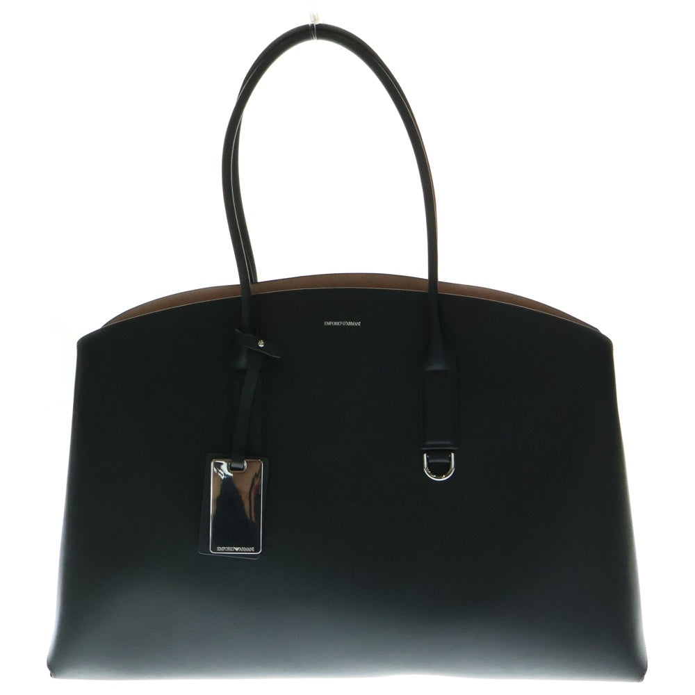 EMPORIO ARMANI(エンポリオアルマーニ) ASV ICON レザーハンドバッグ ブラック レディース EW000364 AF11933