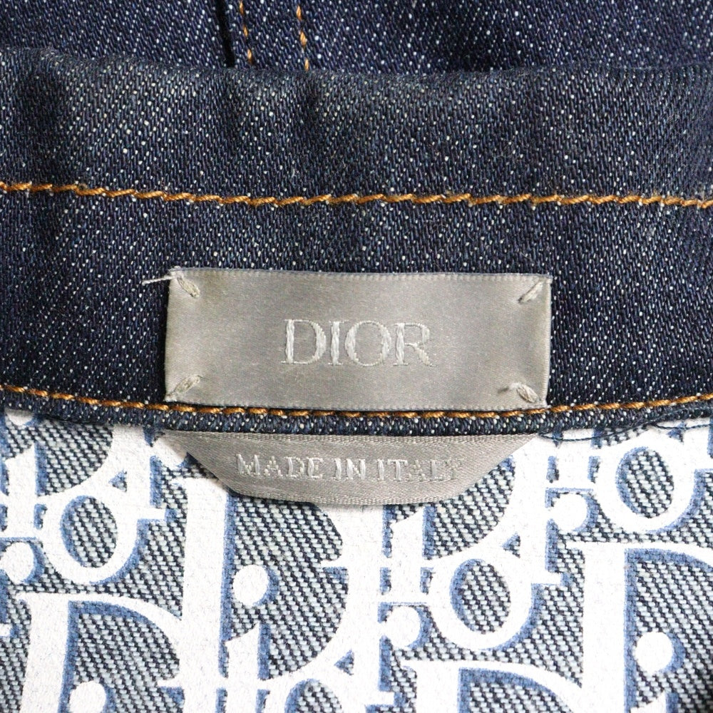 Dior HOMME(ディオールオム) 20SS トロッターロゴ オブリーク柄 デニムジャケット インディゴ 013D482B226X