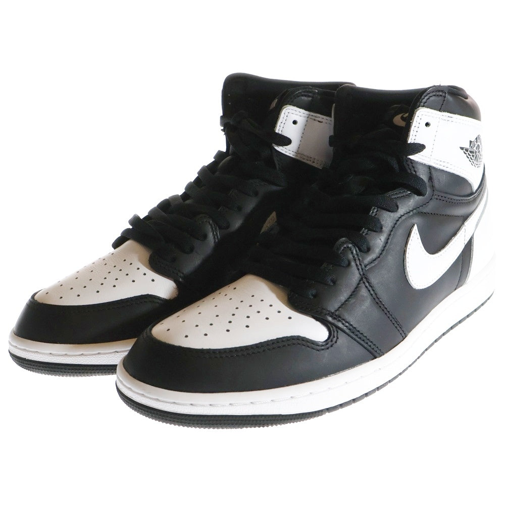 NIKE(ナイキ) AIR JORDAN 1 RETRO HIGH OG エアジョーダン 1 ハイカットスニーカー ブラック/ホワイト US12/30cm DZ5485-010