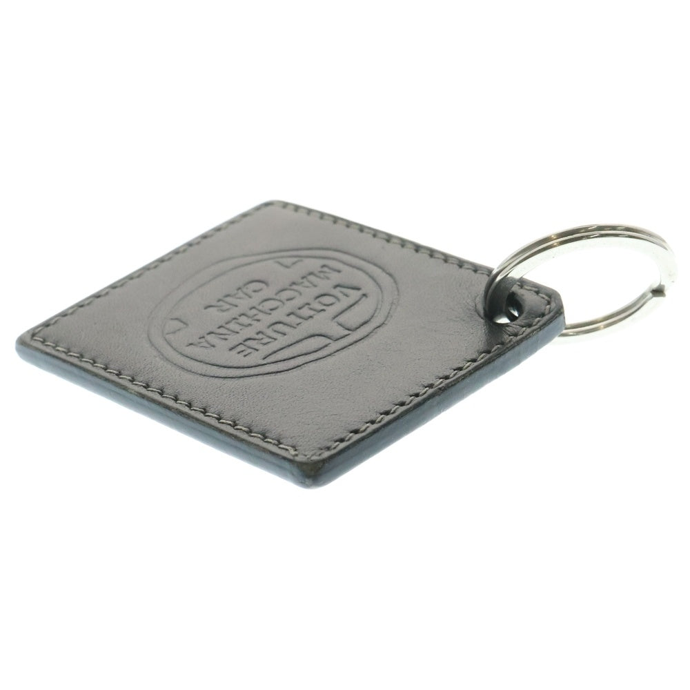 HERMES(エルメス) スクエア レザー キーホルダー ブラック