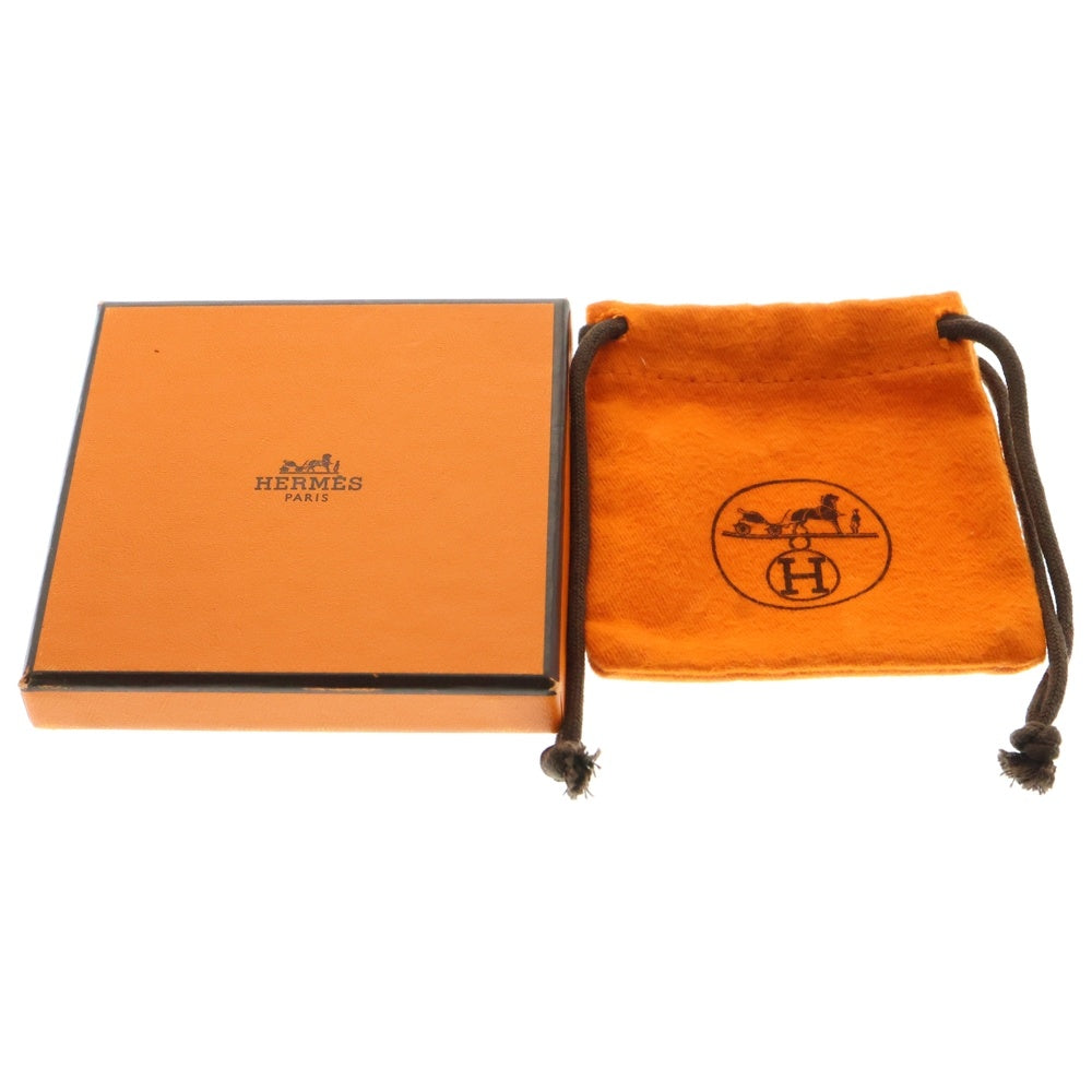 HERMES(エルメス) スクエア レザー キーホルダー ブラック