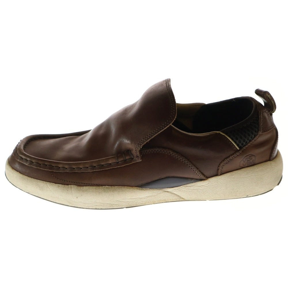 VISVIM(ヴィスヴィム) TWONBLY CLASSIC トゥオンブリー クラシック レザーローカットスニーカー スリッポン ブラウン V001V02