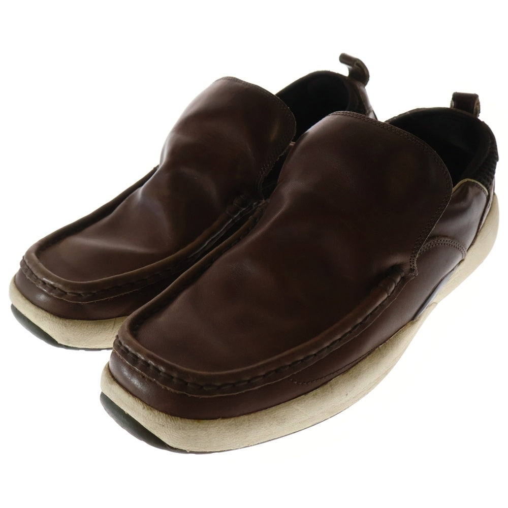 VISVIM(ヴィスヴィム) TWONBLY CLASSIC トゥオンブリー クラシック レザーローカットスニーカー スリッポン ブラウン V001V02