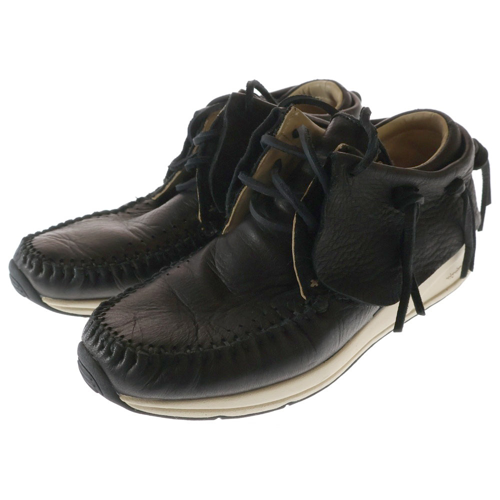 VISVIM(ヴィスヴィム) ロゴ刻印 レースアップ レザーシューズ ブラック 0315201001001