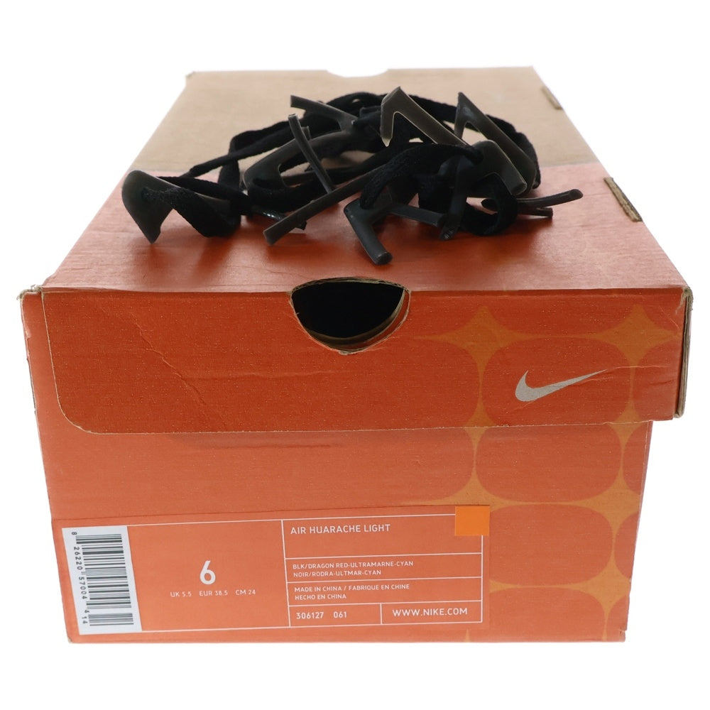 NIKE(ナイキ) 【観賞用 2000年製】 AIR HUARACHE LIGHT エア ハラチ ライト ローカットスニーカー レディース ブルー/ブラック US6/24cm 306127-061