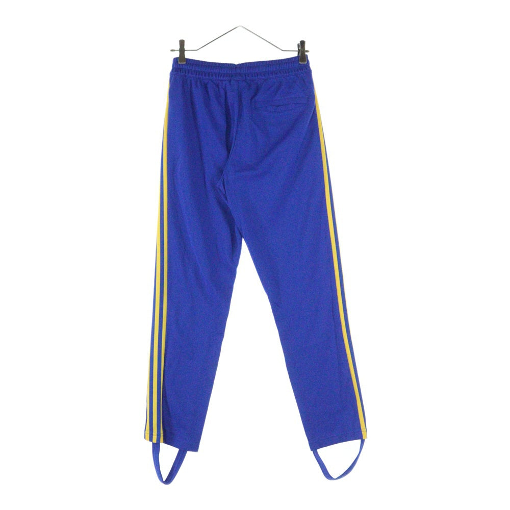 adidas(アディダス) GE0812 70S TRACK PANTS フロッキーロゴ トラックパンツ ブルー/イエロー