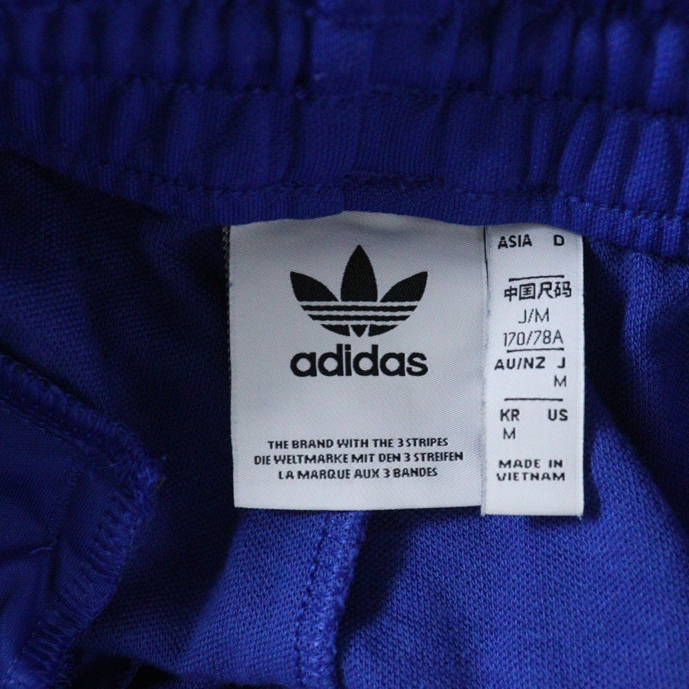 adidas(アディダス) GE0812 70S TRACK PANTS フロッキーロゴ トラックパンツ ブルー/イエロー
