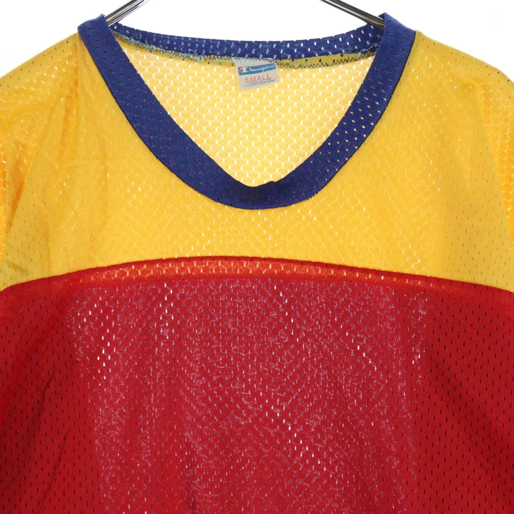 CHAMPION(チャンピオン) 70S VINTAGE ヴィンテージ クレイジーパターン メッシュ 半袖Tシャツ マルチ