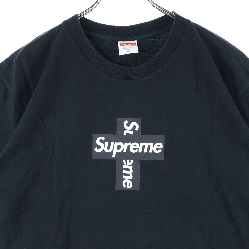 SUPREME(シュプリーム) 20AW Cross Box Logo Tee クロス ボックス ロゴ クルーネック カットソー 半袖Tシャツ ブラック