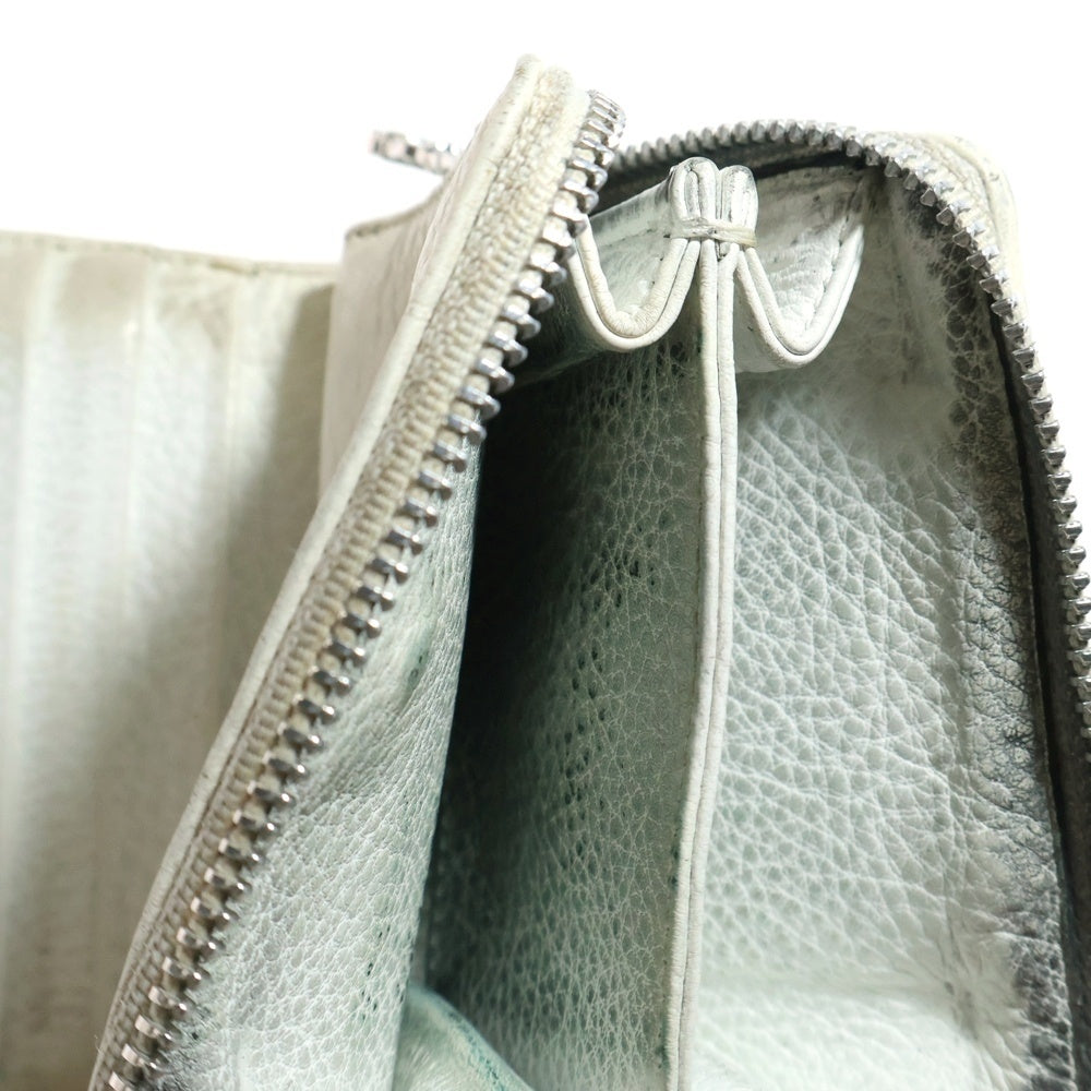 CHROME HEARTS(クロムハーツ) SQ ZIP BILL スクエアジップビル レザーウォレット 財布 ホワイト