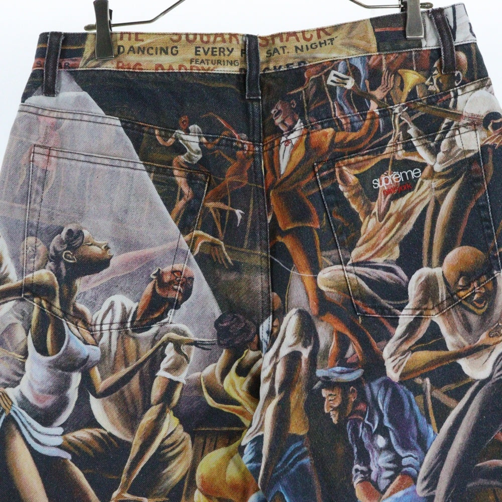 SUPREME(シュプリーム) 25SS ×Ernie Barnes Baggy Denim Short アーニーバーンズ バギー デニムショーツ ハーフパンツ 総柄 マルチカラー