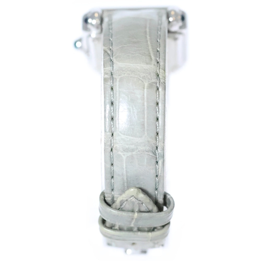 CHOPARD(ショパール) HAPPY SPORT SQUARE 5PAVE ハッピースポーツ スクエア クウォーツ 腕時計 シルバー/グレー 27/8892-23