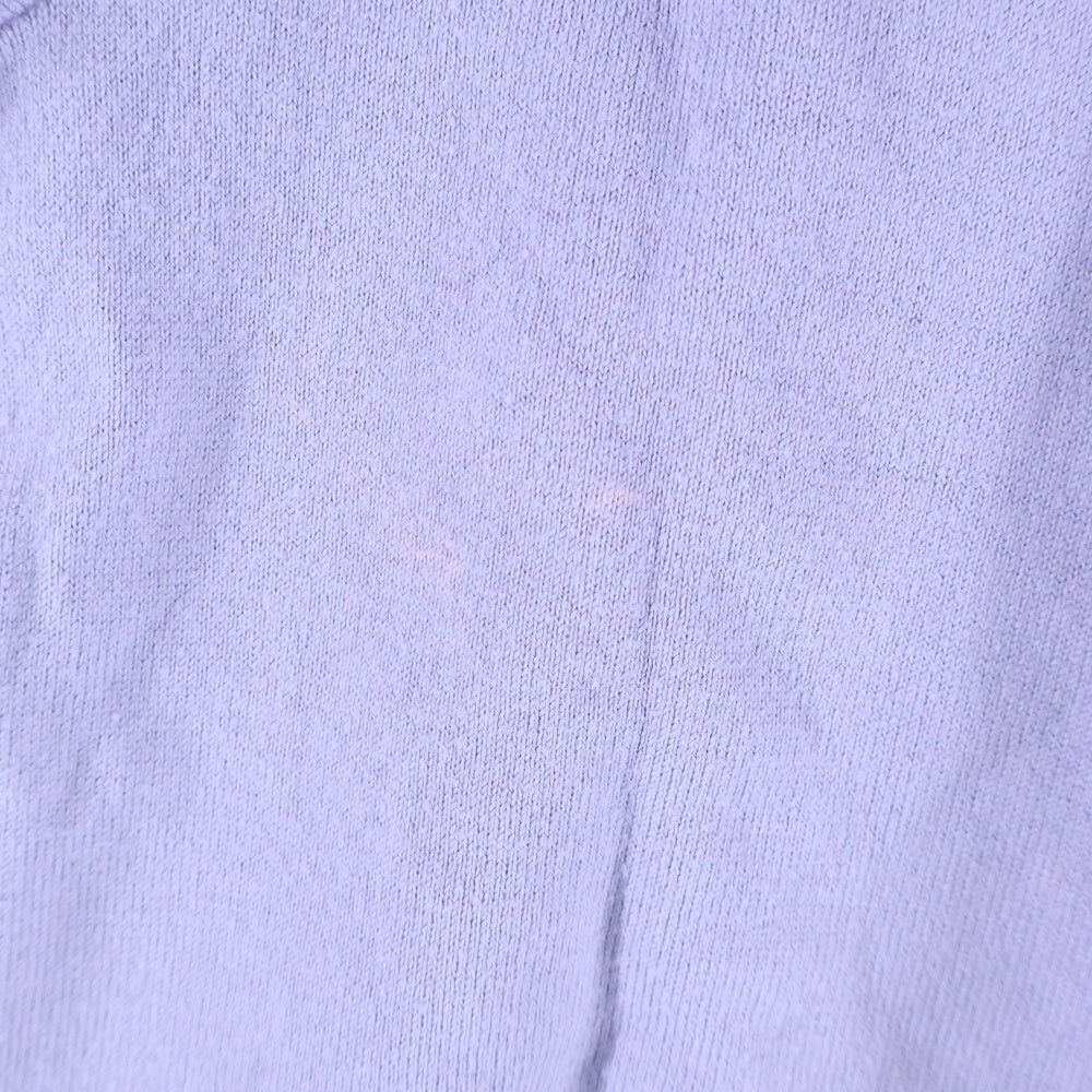 POLO RALPH LAUREN(ポロラルフローレン) 刺繍 ロゴ 半袖 ニット セーター パープル レディース