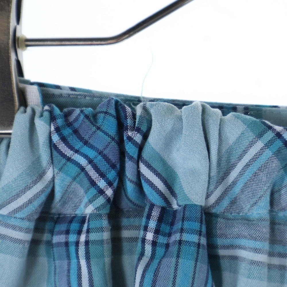 Kate Spade(ケイトスペード) ロゴプレート サイドベルト チェック キュロットスカート ブルー レディース