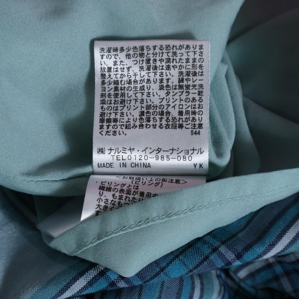 Kate Spade(ケイトスペード) ロゴプレート サイドベルト チェック キュロットスカート ブルー レディース