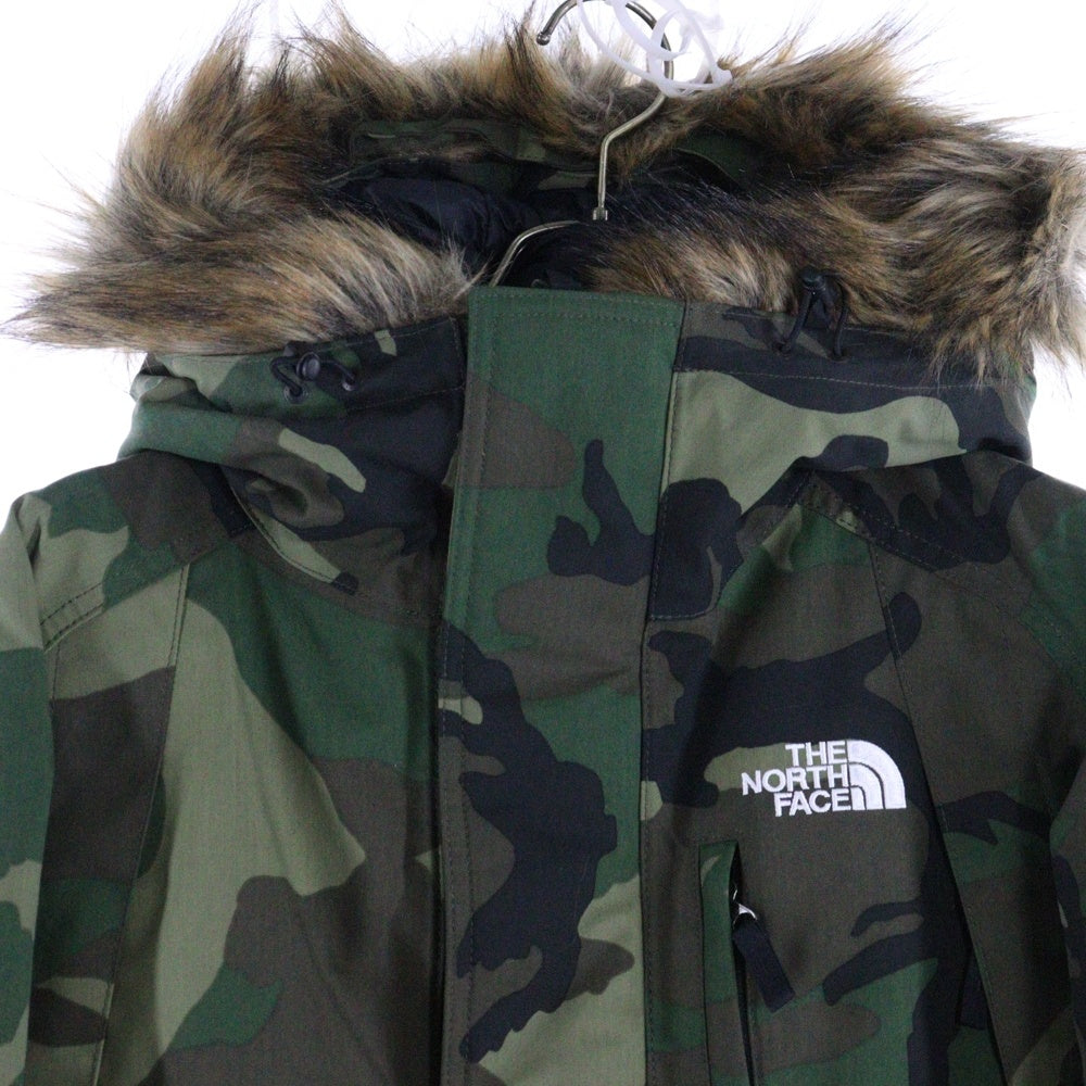 THE NORTH FACE(ザノースフェイス) NOVELTY ELEBUS JACKET ノヴェルティ エルバスジャケット 迷彩柄 ファー付 ジップアップフーデッドジャケット グリーン ND91535