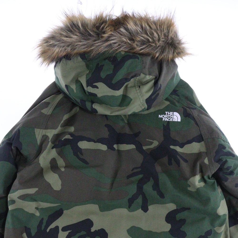 THE NORTH FACE(ザノースフェイス) NOVELTY ELEBUS JACKET ノヴェルティ エルバスジャケット 迷彩柄 ファー付 ジップアップフーデッドジャケット グリーン ND91535