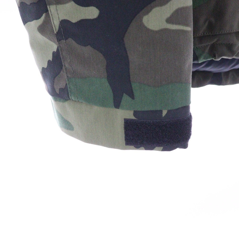 THE NORTH FACE(ザノースフェイス) NOVELTY ELEBUS JACKET ノヴェルティ エルバスジャケット 迷彩柄 ファー付 ジップアップフーデッドジャケット グリーン ND91535