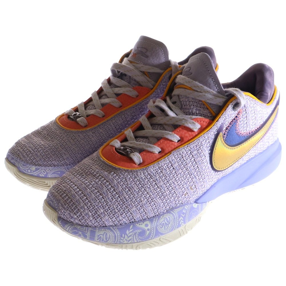 NIKE(ナイキ) LEBRON XX EP VIOLET FROST レブロン20 ヴァイオレットフロスト ローカットスニーカー パープル ローカットスニーカー US8.5/26.5cm DJ5422-500