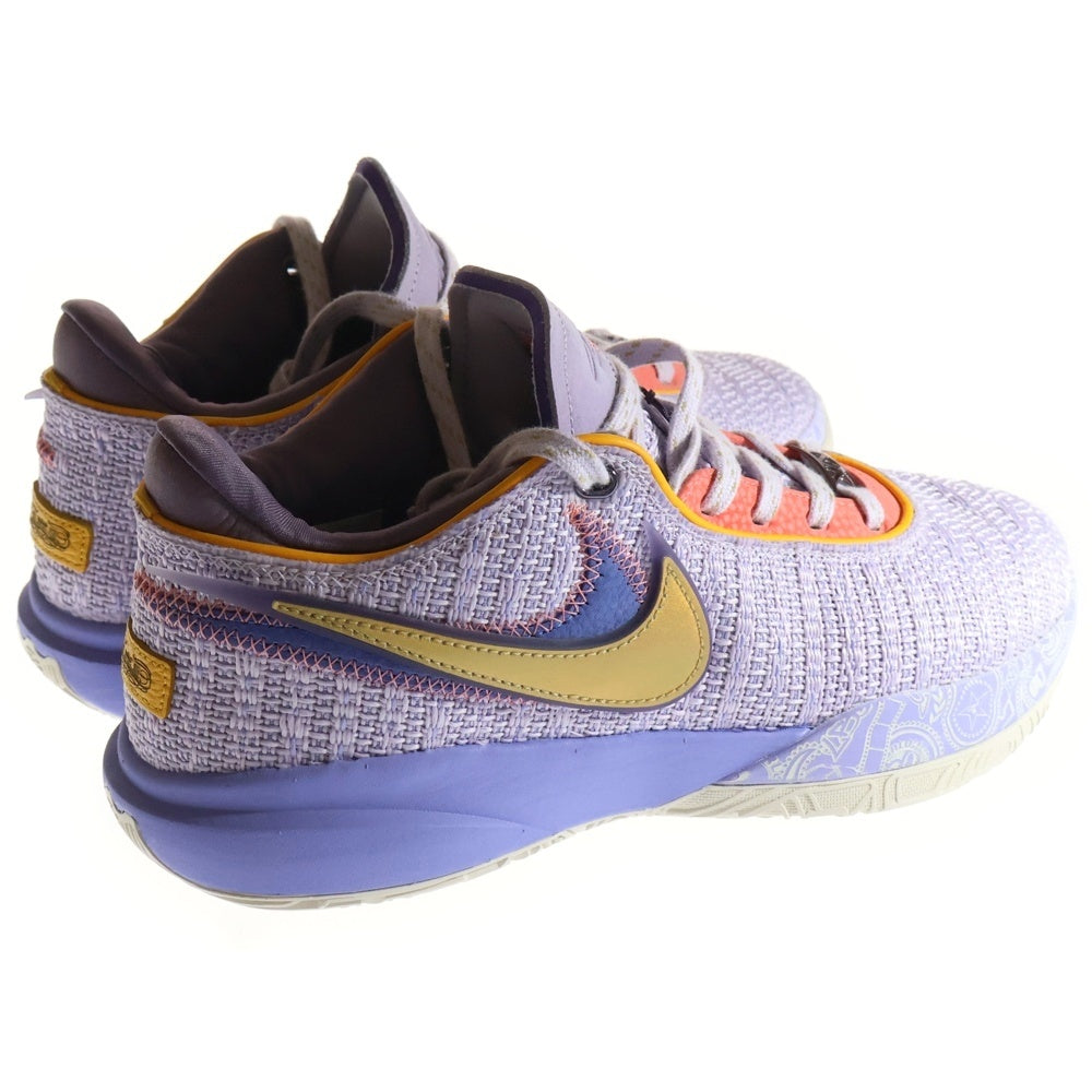 NIKE(ナイキ) LEBRON XX EP VIOLET FROST レブロン20 ヴァイオレットフロスト ローカットスニーカー パープル ローカットスニーカー US8.5/26.5cm DJ5422-500