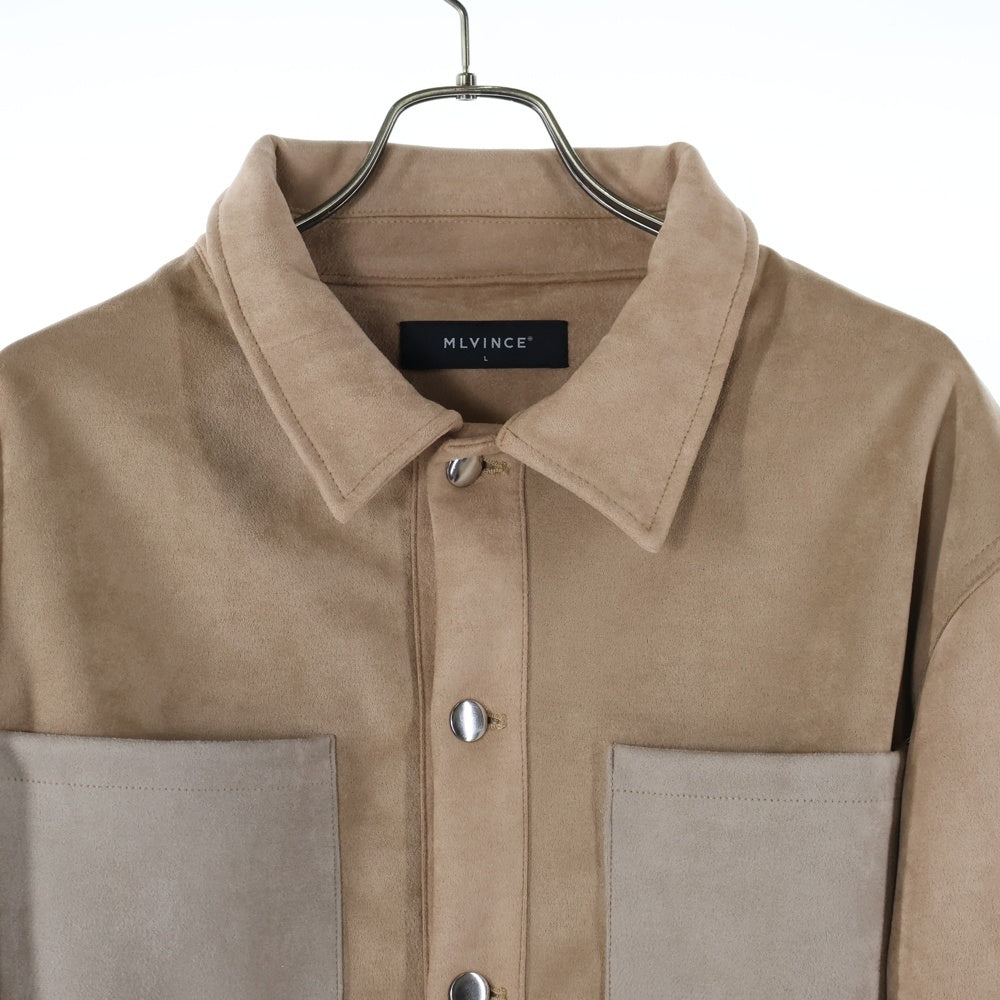MLVINCE(メルヴィンス) EASY TRUCKER JACKET スウェード イージートラッカージャケット ベージュ