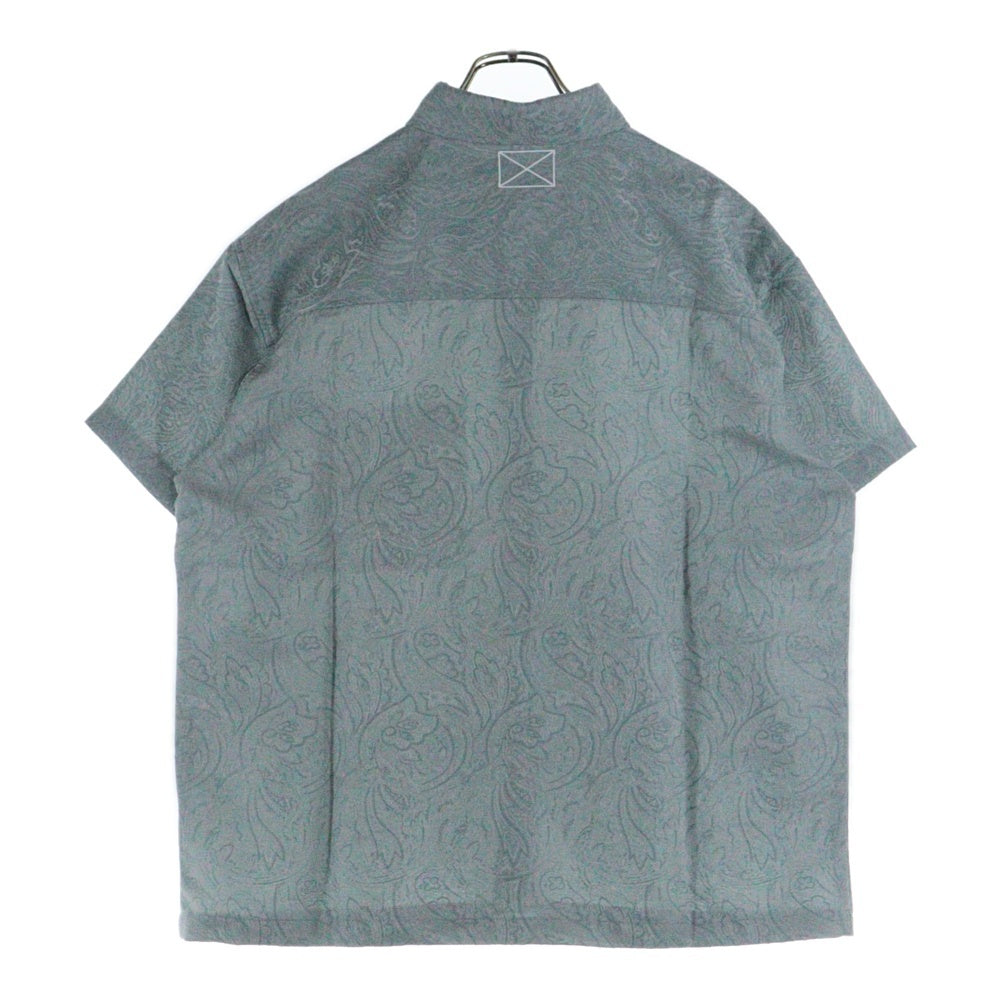 MLVINCE(メルヴィンス) JAQUARD PAISLEY S/S SHIRT ペイズリー柄 ジャカード半袖シャツ ライトブルー