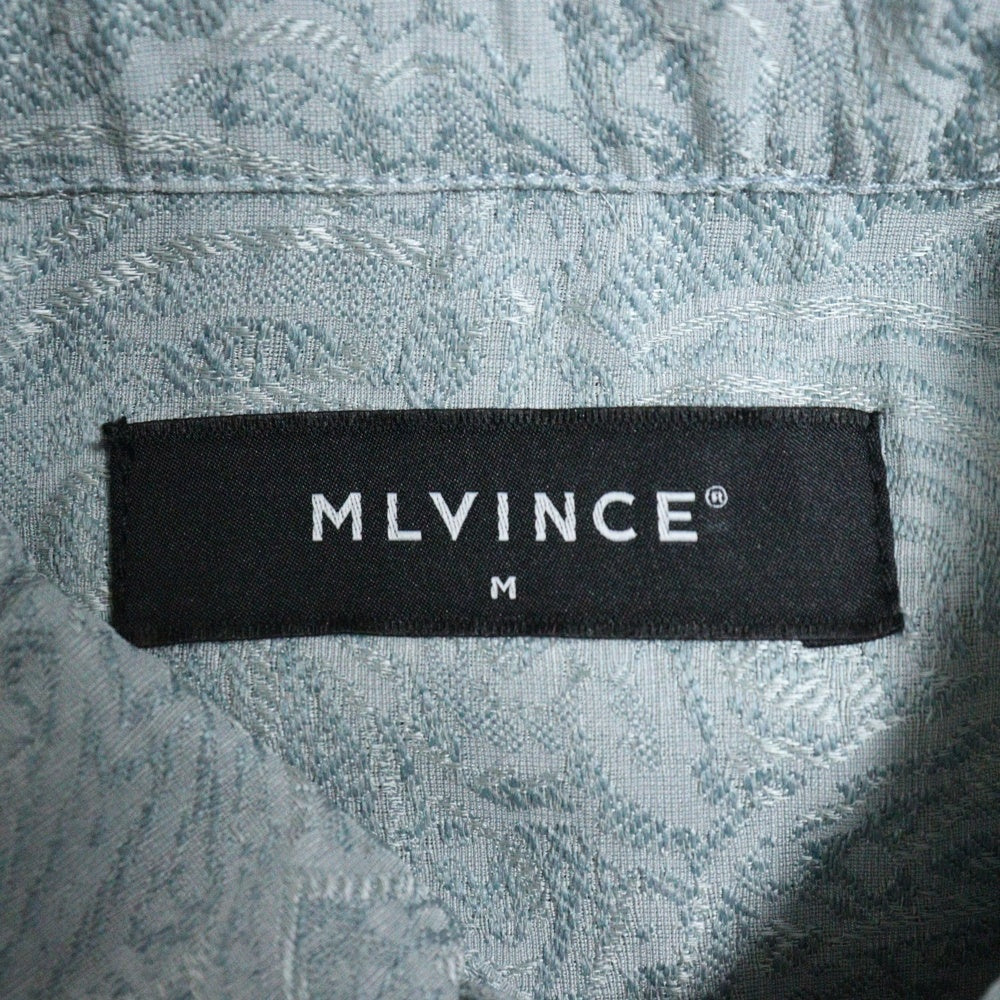 MLVINCE(メルヴィンス) JAQUARD PAISLEY S/S SHIRT ペイズリー柄 ジャカード半袖シャツ ライトブルー
