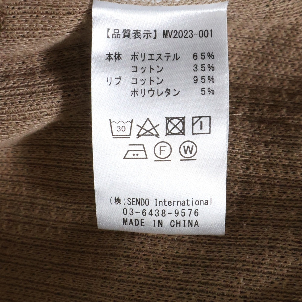 MLVINCE(メルヴィンス) 23SS WAFFLE SHORTS コットン ワッフル ハーフパンツ ショーツ ブラウン MV2023-001