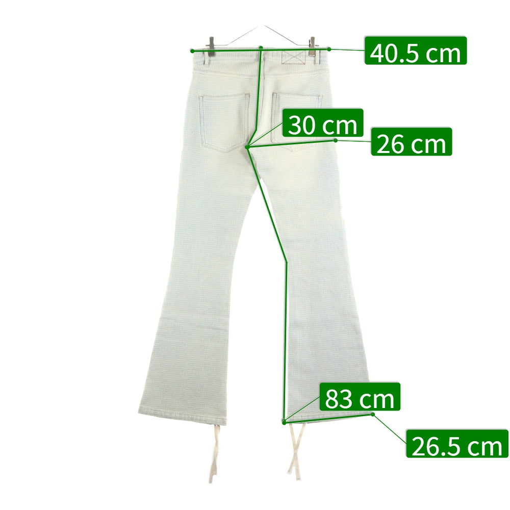 MLVINCE(メルヴィンス) MLVINCE(メルヴェンス)24AW SASHIKO FLARE JEANS 刺し子 フレア デニムパンツ インディゴ MV24AW11-AFJ33IN