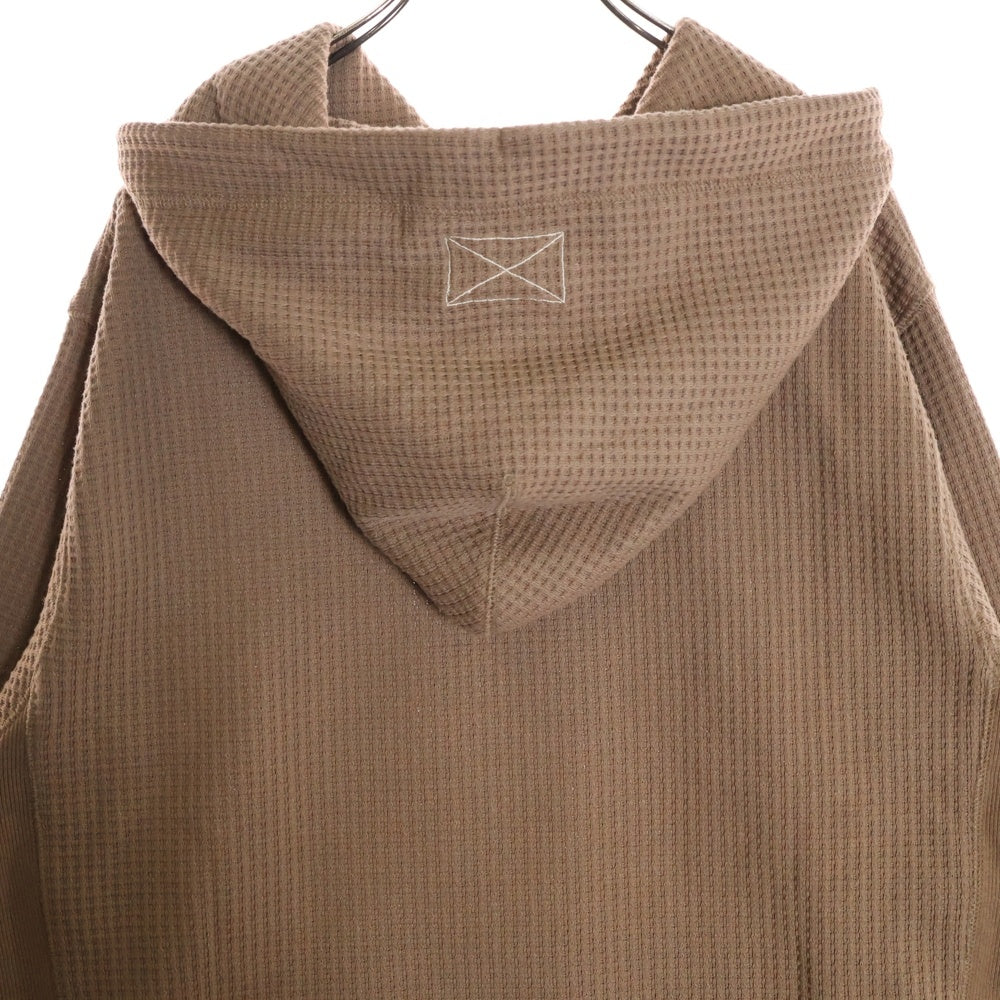 MLVINCE(メルヴィンス) 23SS WAFFLE HOODY ワッフル地 プルオーバーパーカー フーディー ベージュ MV23SS3-WHO011MO