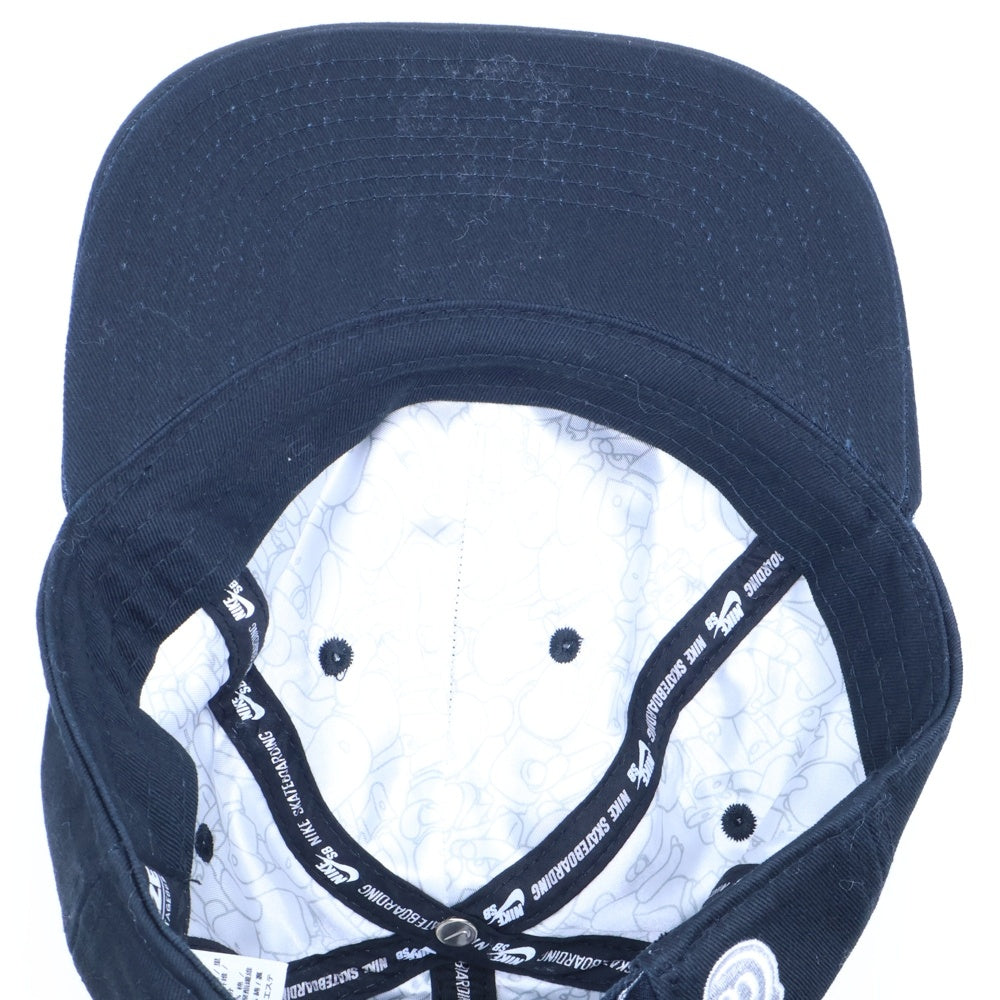 NIKE SB(ナイキエスビー) x Medicom H86 Cap メディコムトイ キャラクターパッチ 6パネル ベースボールキャップ 帽子 ブラック 905706-010