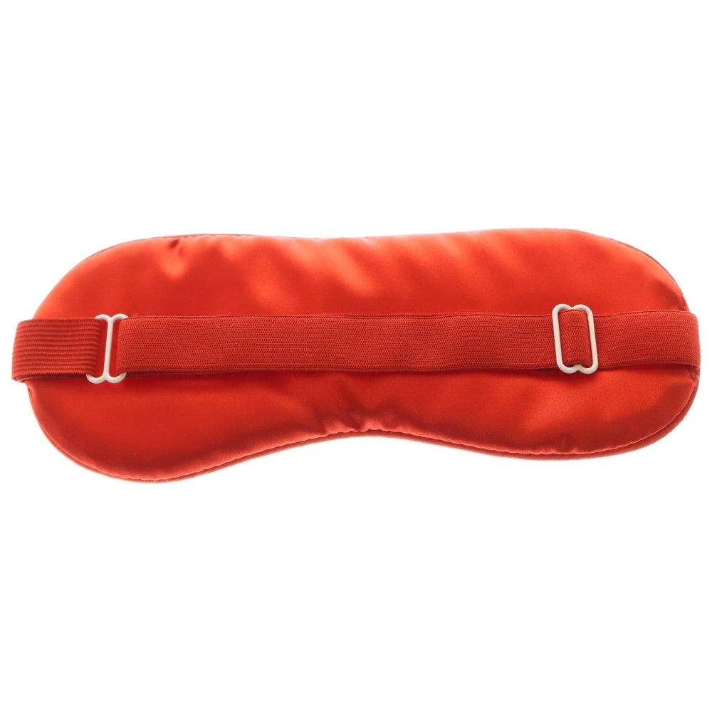 DIESEL(ディーゼル) ロゴデザイン ポーチ付き アイマスク レッド