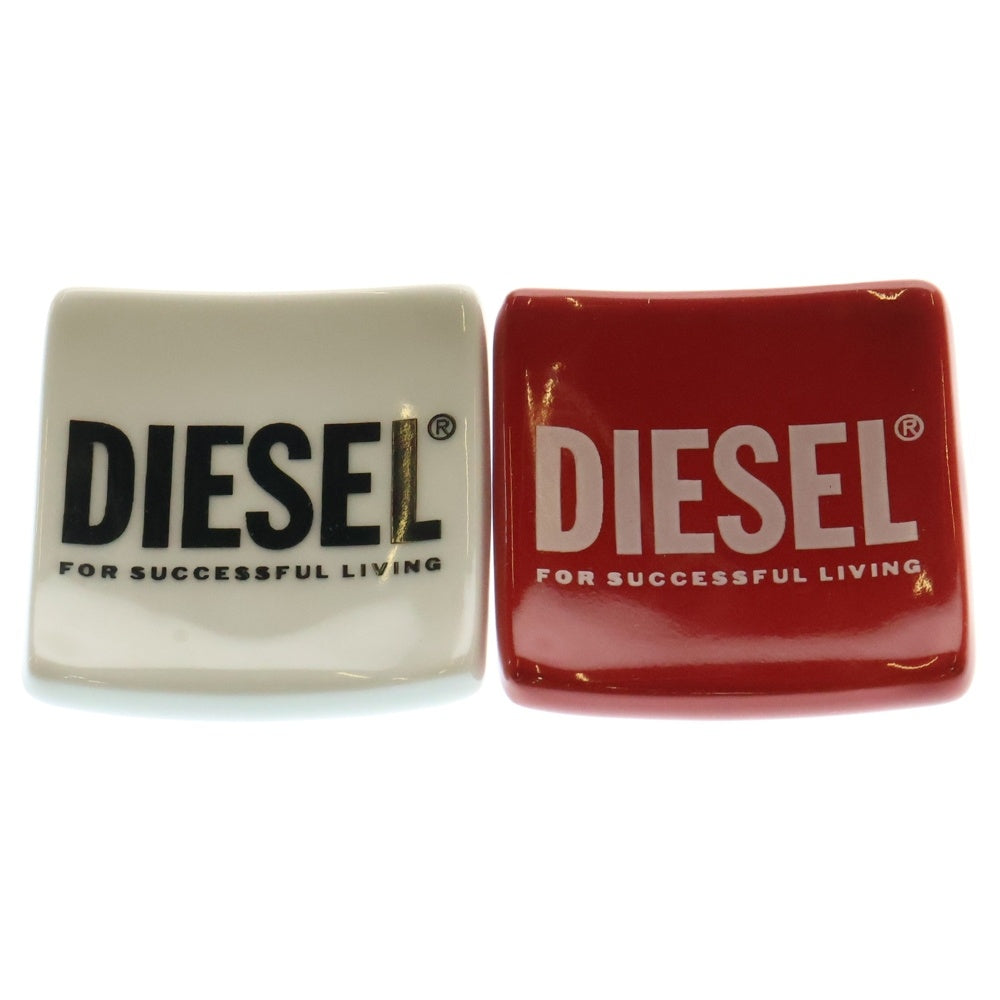 DIESEL(ディーゼル) ロゴデザイン 箸 箸置き セット レッド/ホワイト