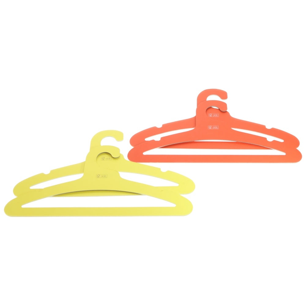 DIESEL(ディーゼル) ロゴデザイン 4枚セット カラーハンガー イエロー/レッド