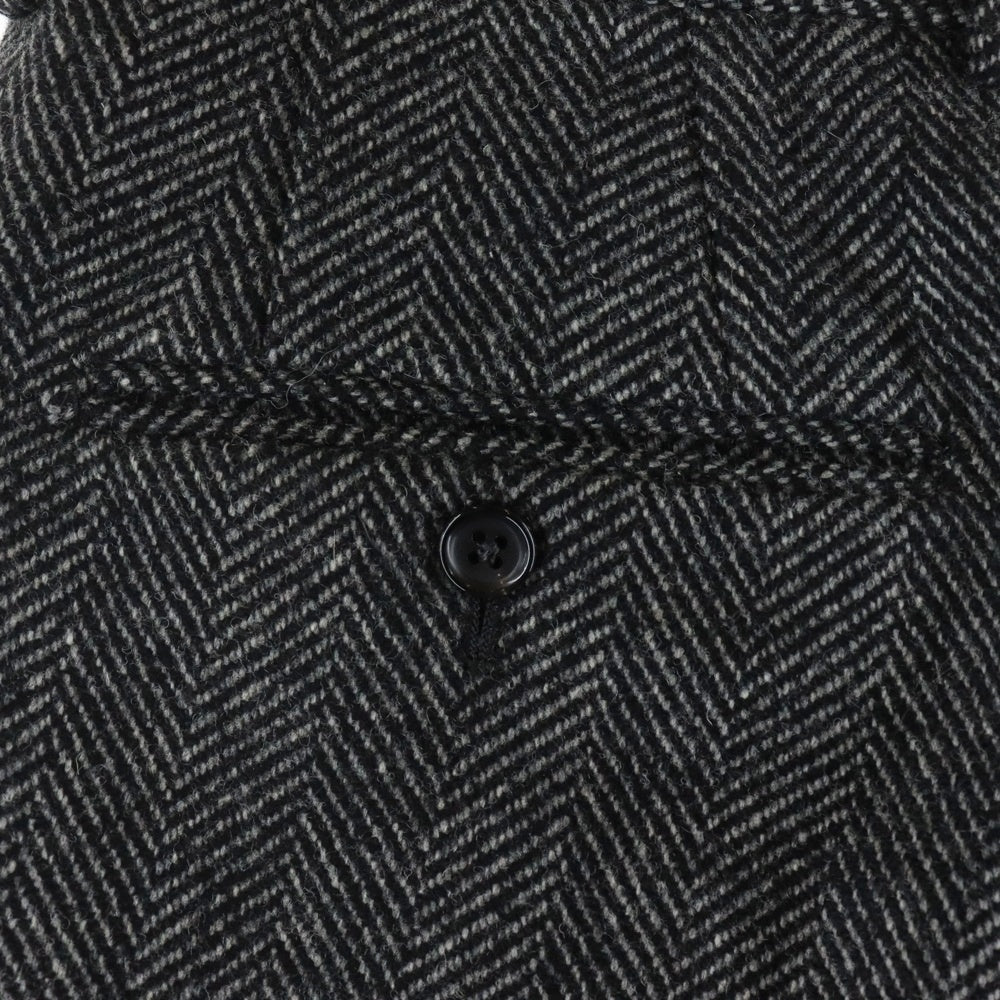 WACKO MARIA(ワコマリア) Lanificio Luigi Zanieri PLEATED TROUSERS ヘリンボーン プリーツトラウザー スラックス ブラック