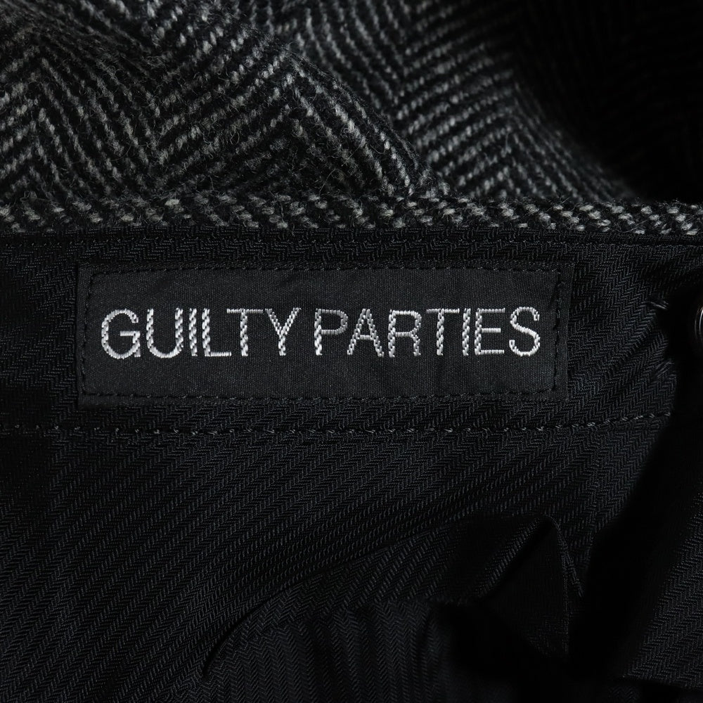 WACKO MARIA(ワコマリア) Lanificio Luigi Zanieri PLEATED TROUSERS ヘリンボーン プリーツトラウザー スラックス ブラック