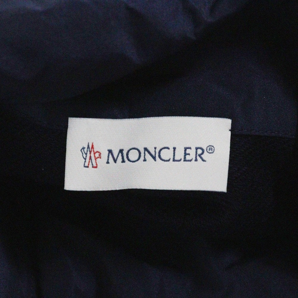 MONCLER(モンクレール) 18SS GILET 裾フリル 異素材切替 フーデッド ダウンベスト ネイビー レディース D10938452200 809AB