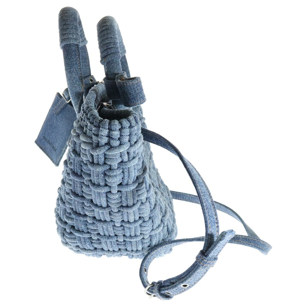 BALENCIAGA(バレンシアガ) BISTRO XS ビストロXS デニム 2WAY ハンドバッグ ショルダーバッグ インディゴ レディース 671342 4760