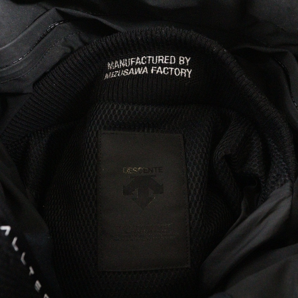 DESCENTE(デサント) ALLTERRAIN オルテライン 水沢ダウン フーデッド ジャケット ブラック DAWUGK40UX