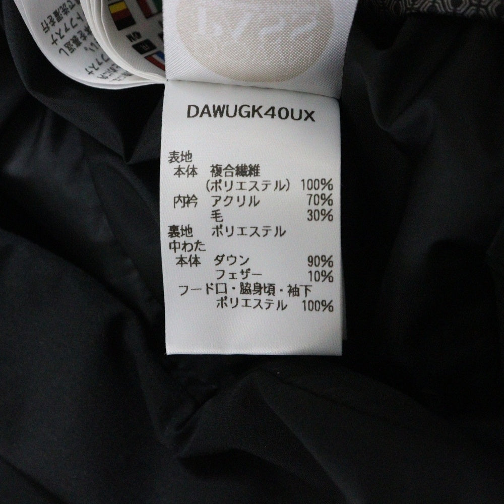 DESCENTE(デサント) ALLTERRAIN オルテライン 水沢ダウン フーデッド ジャケット ブラック DAWUGK40UX