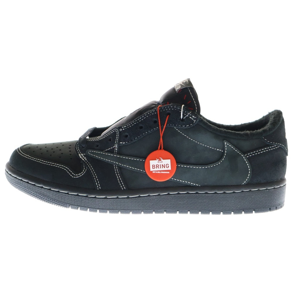 NIKE(ナイキ) ×TRAVIS SCOTT AIR JORDAN 1 LOW OG SP BLACK PHANTOM トラヴィススコット エアジョーダン1 ブラック ファントム ローカットスニーカー US10/28cm DM7866-001