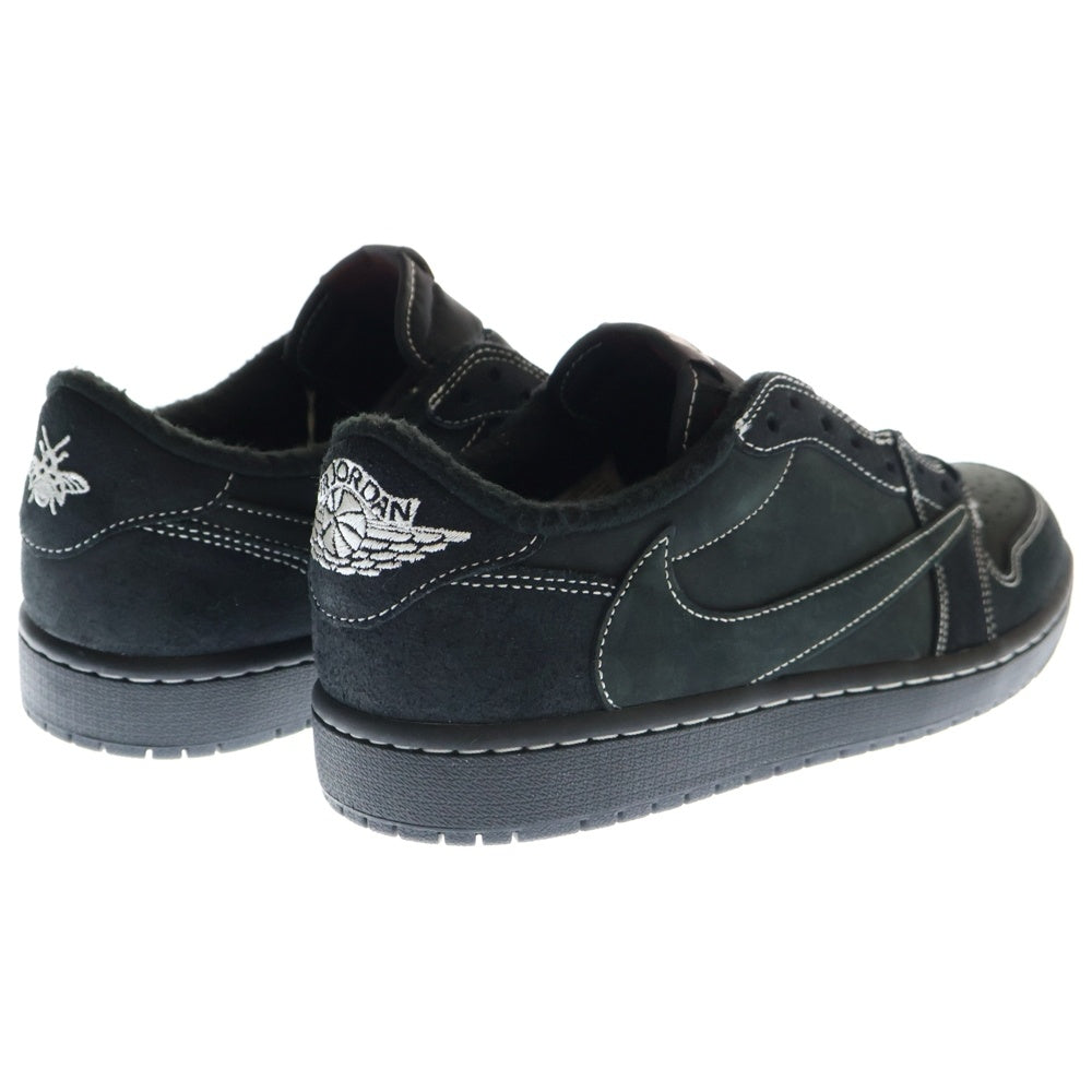 NIKE(ナイキ) ×TRAVIS SCOTT AIR JORDAN 1 LOW OG SP BLACK PHANTOM トラヴィススコット エアジョーダン1 ブラック ファントム ローカットスニーカー US10/28cm DM7866-001