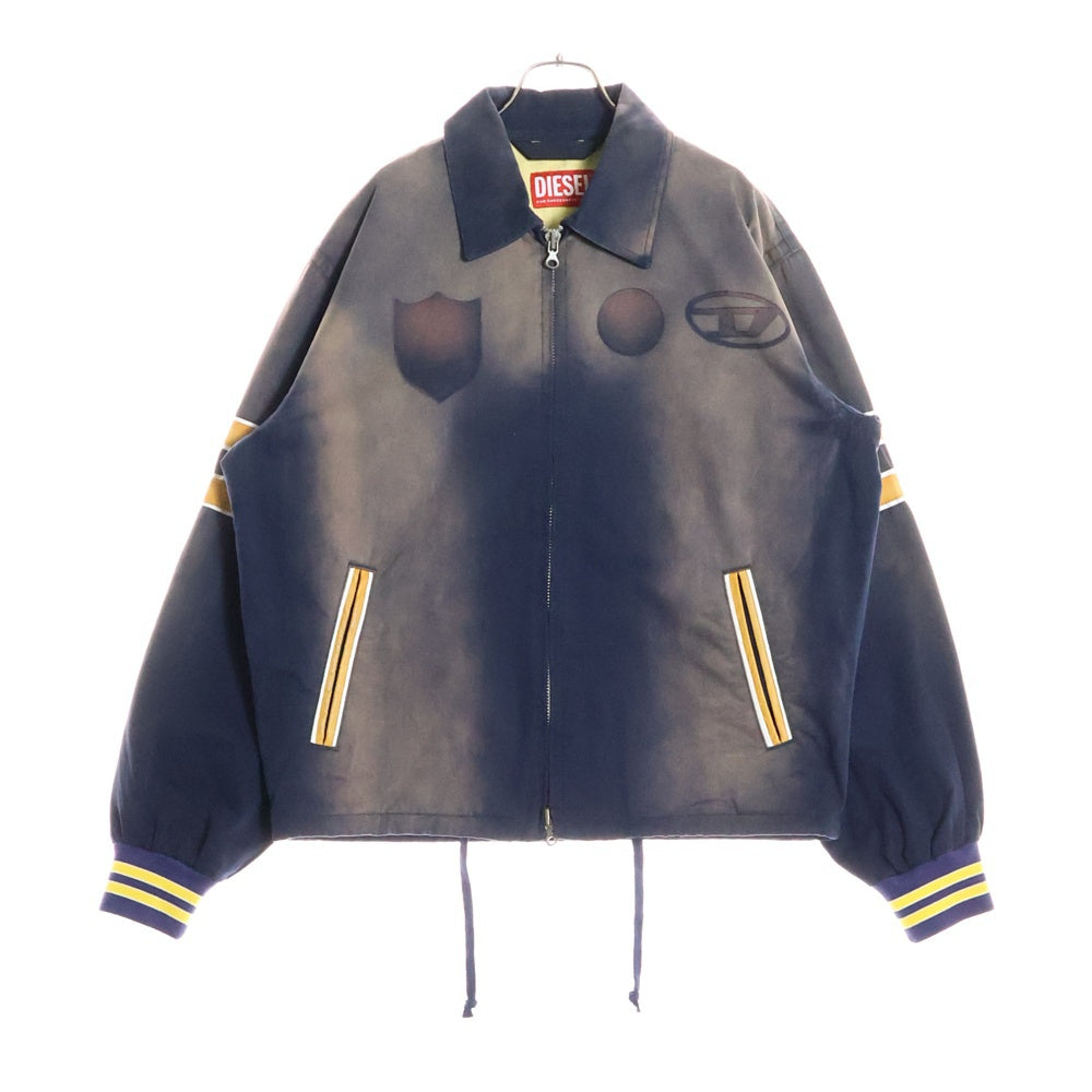 新品 ラッセルノ 2WAY フリースブルゾン (4/M)　Ⓗ DIESEL(ディーゼル) J-KILL JACKET ユーズド加工 ドロー