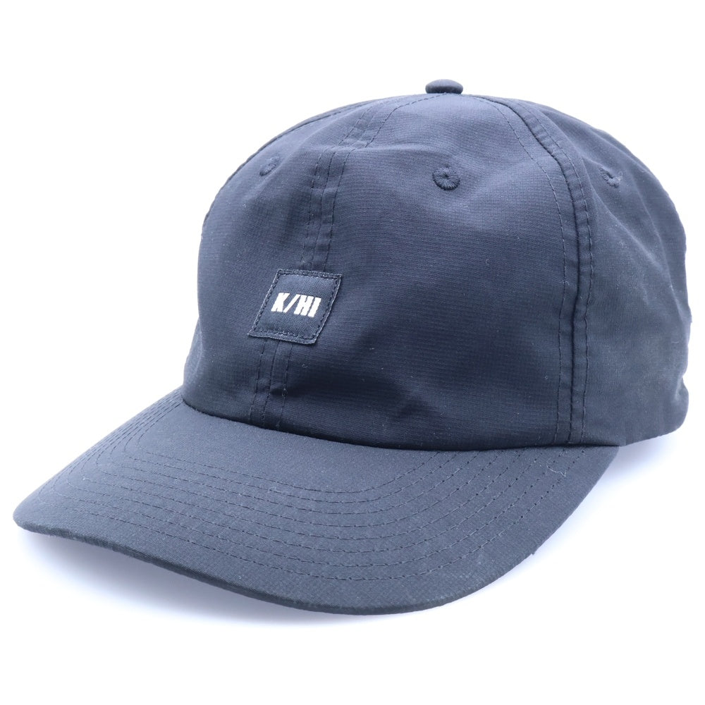 NO BRAND(ノーブランド) KICKS/HI キックスハイ フロントロゴ 6パネルキャップ 帽子 ブラック