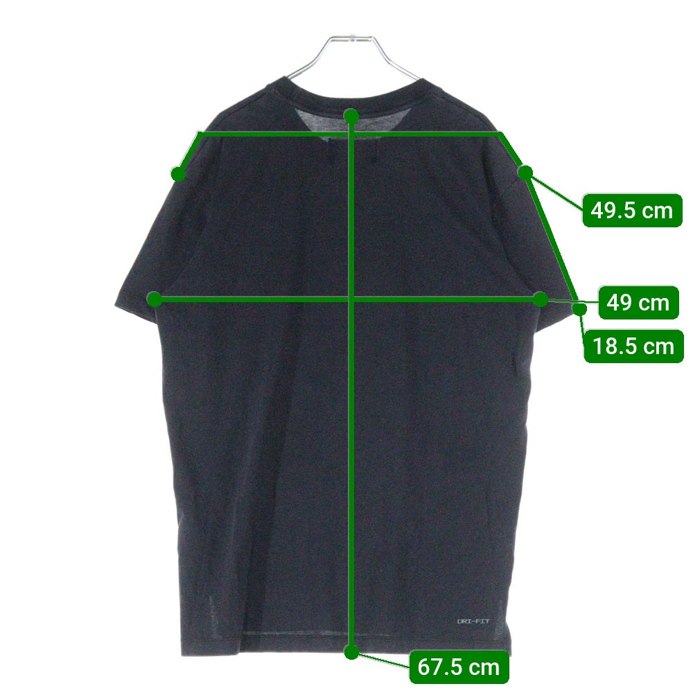 NIKE(ナイキ) ドライフィット エア グラフィック クルーネック 半袖Tシャツ カットソー ブラック DA2695-010