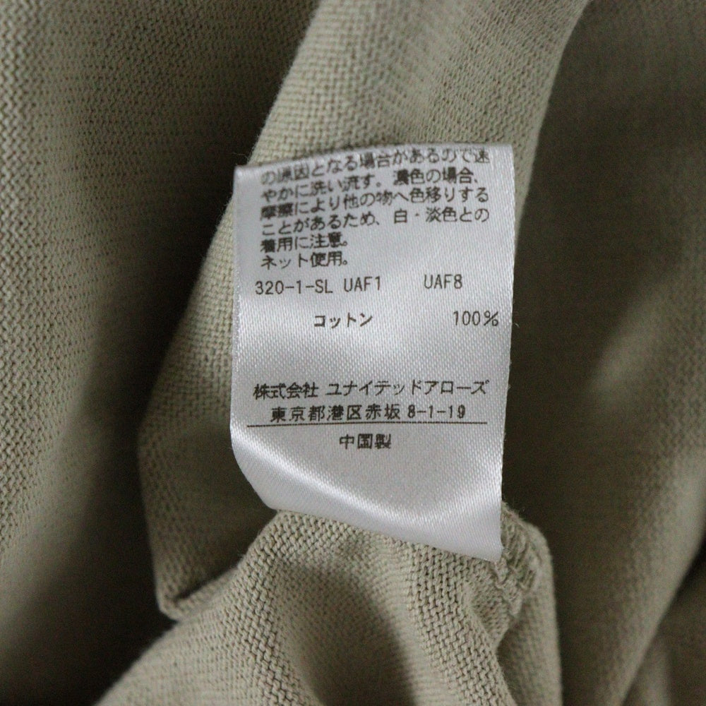 UNITED ARROWS(ユナイテッドアローズ) A DAY IN THE LIFE アデイインザライフ クルーネック 長袖Tシャツ カットソー ベージュ 6212-699-0712