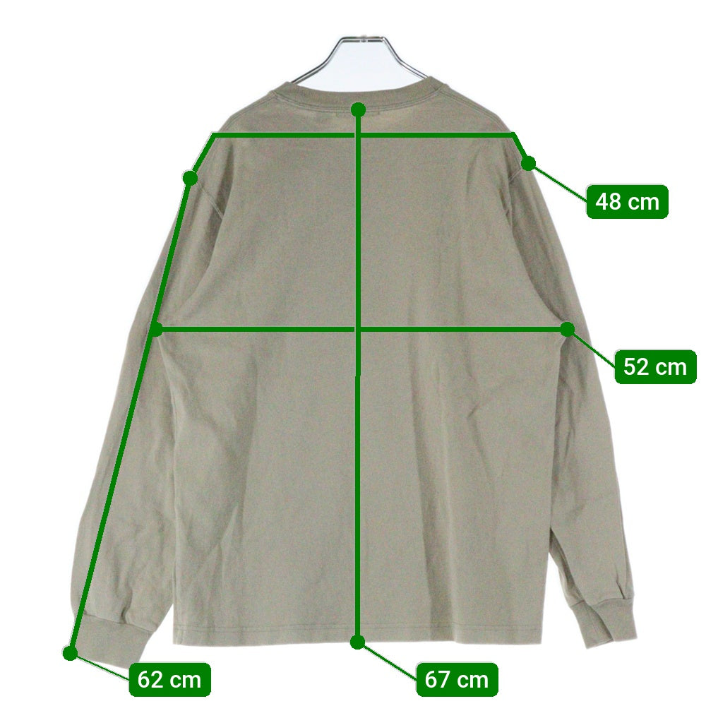 UNITED ARROWS(ユナイテッドアローズ) A DAY IN THE LIFE アデイインザライフ クルーネック 長袖Tシャツ カットソー ベージュ 6212-699-0712