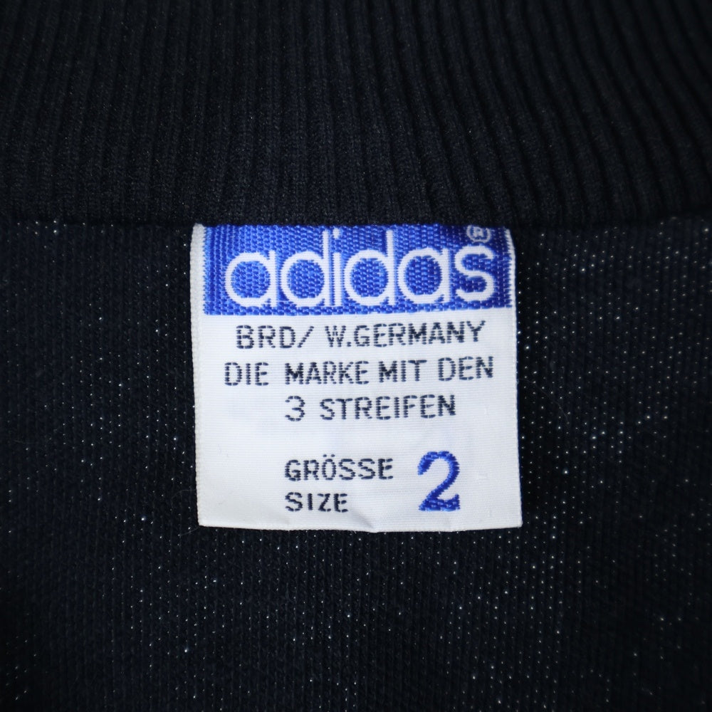 adidas(アディダス) 70-80S 西ドイツ製 デサント社製 トレフォイルロゴ サイドライン トラックジャケット ロゴ刺繍 サイドライン トラックパンツ セットアップ ADS-3F