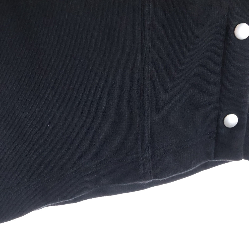 DRKSHDW(ダークシャドウ) 24SS SWEAT PUSHER PANTS サイドスタッズボタン スウェットプッシャーパンツ ブラック DU01D1393-F